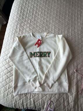 Merry Moments Holiday Pullover Sweatshirt - MERRY